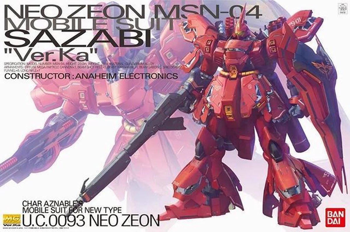 ガンプラ MG 1/100 MSN-04 サザビー Ver.KA – Zone Gunpla