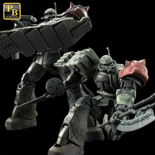 GUNDAM - HG 1/144 Zaku II F LeSean Custom et Zaku II LeSean Custom Unidentified (RFV) - Premium Bandai