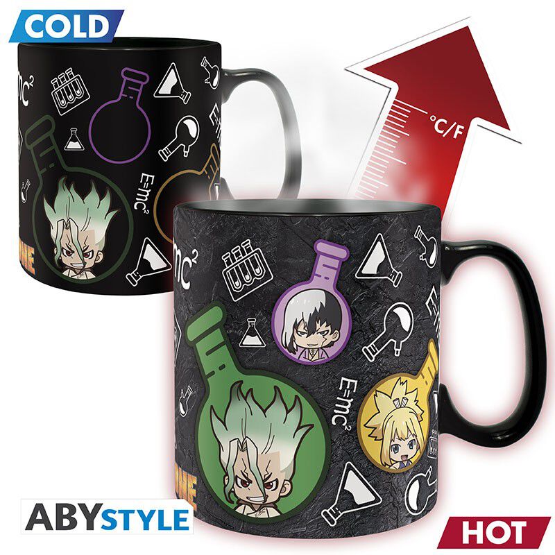 DR STONE - Mug thermoréactif - Groupe