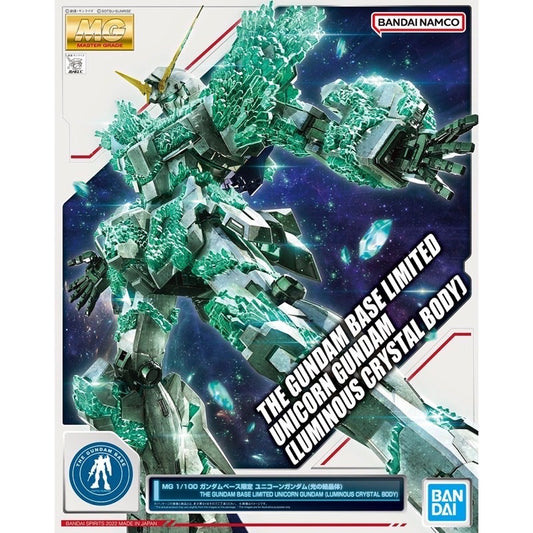 MG 1/100 - RX-0 Unicorn Gundam (Luminous Crystal Body) The Gundam Base Limited