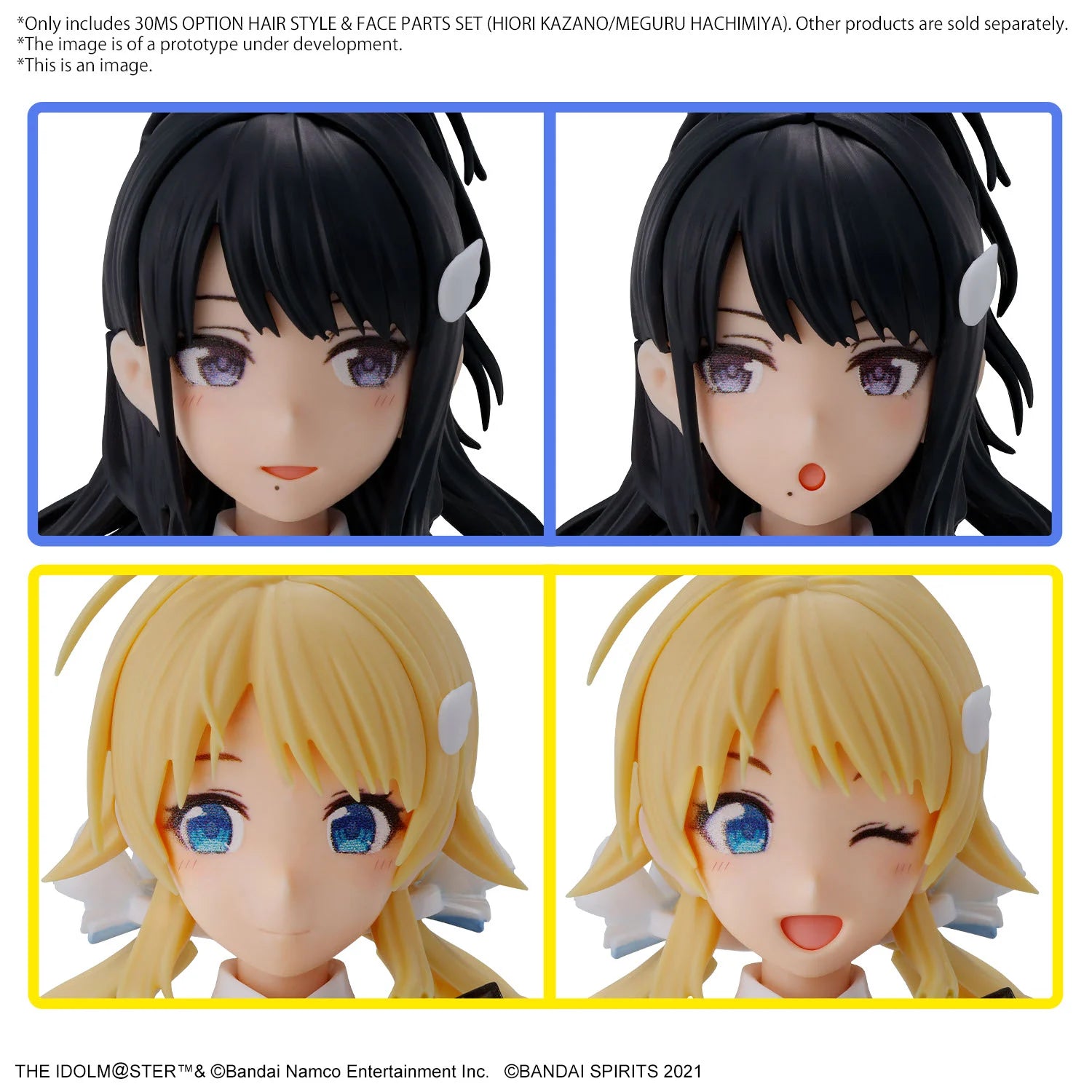 30MS - The Idolmaster Option Hair Style & Face Parts Set - Model Kit