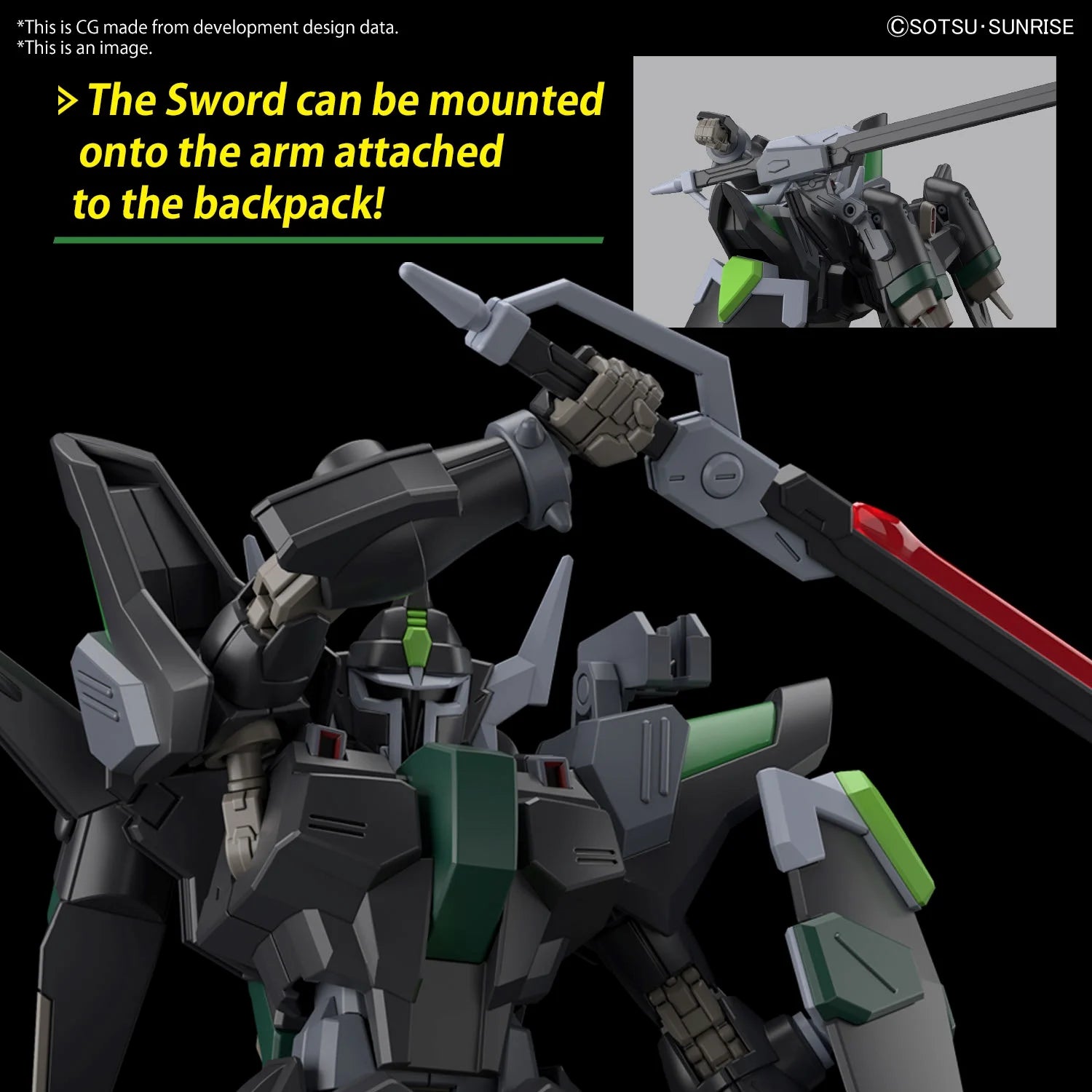 GUNDAM - HG 1/144 - Black Knight Squad Rud-ro.A - Model Kit