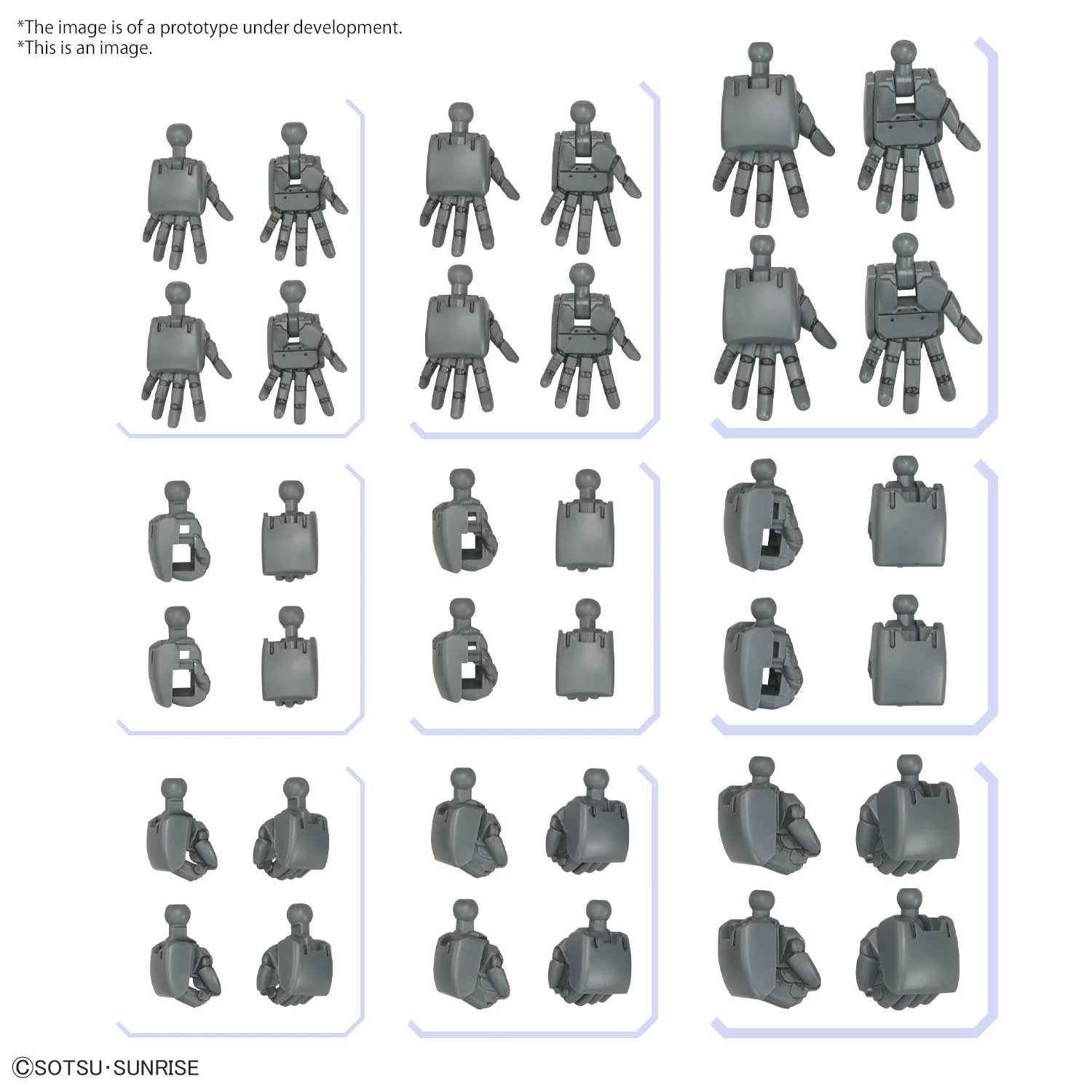 GUNDAM - Option Parts Set Gunpla 4 (Build Hands Round) - Model Kit