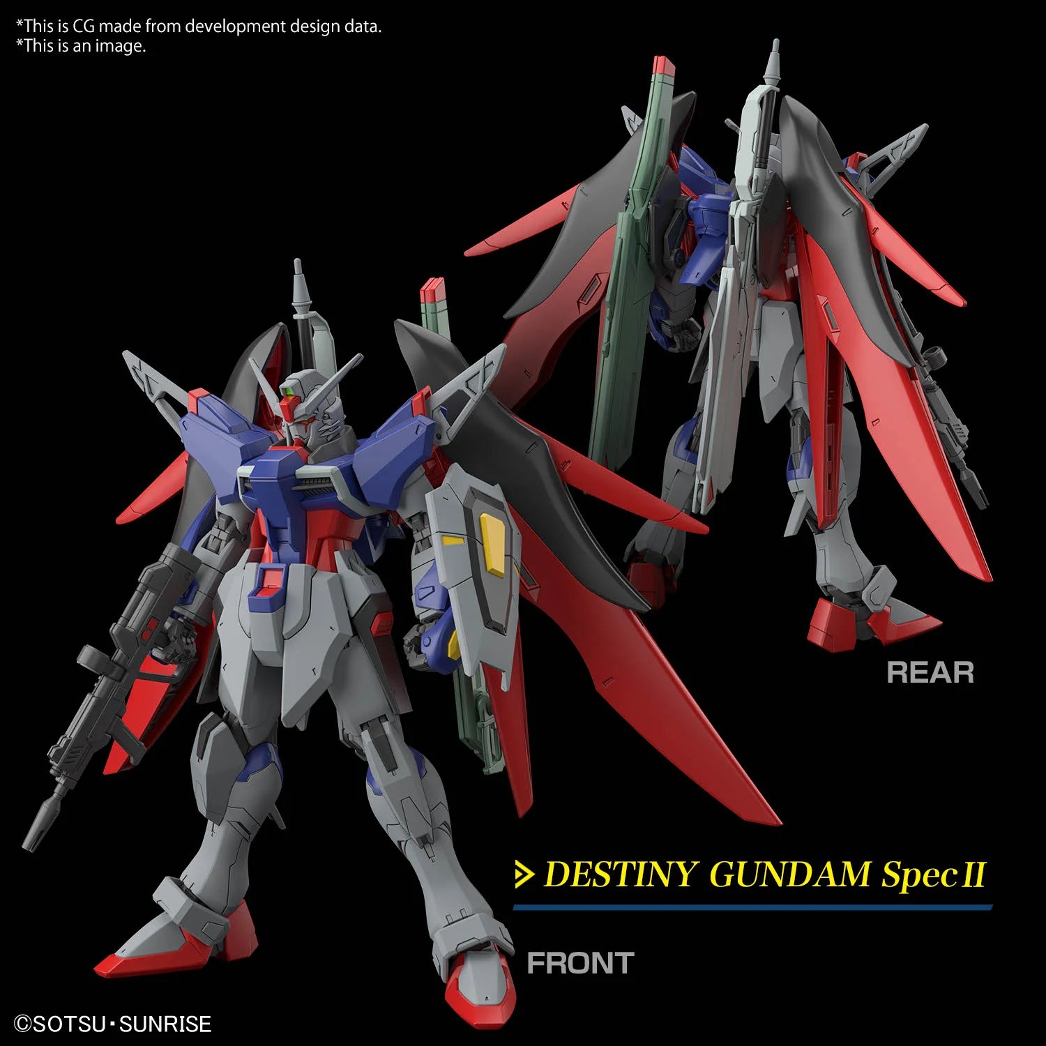 GUNDAM - HG 1/144 - Destiny Gundam Spec II & Zeus silhouette