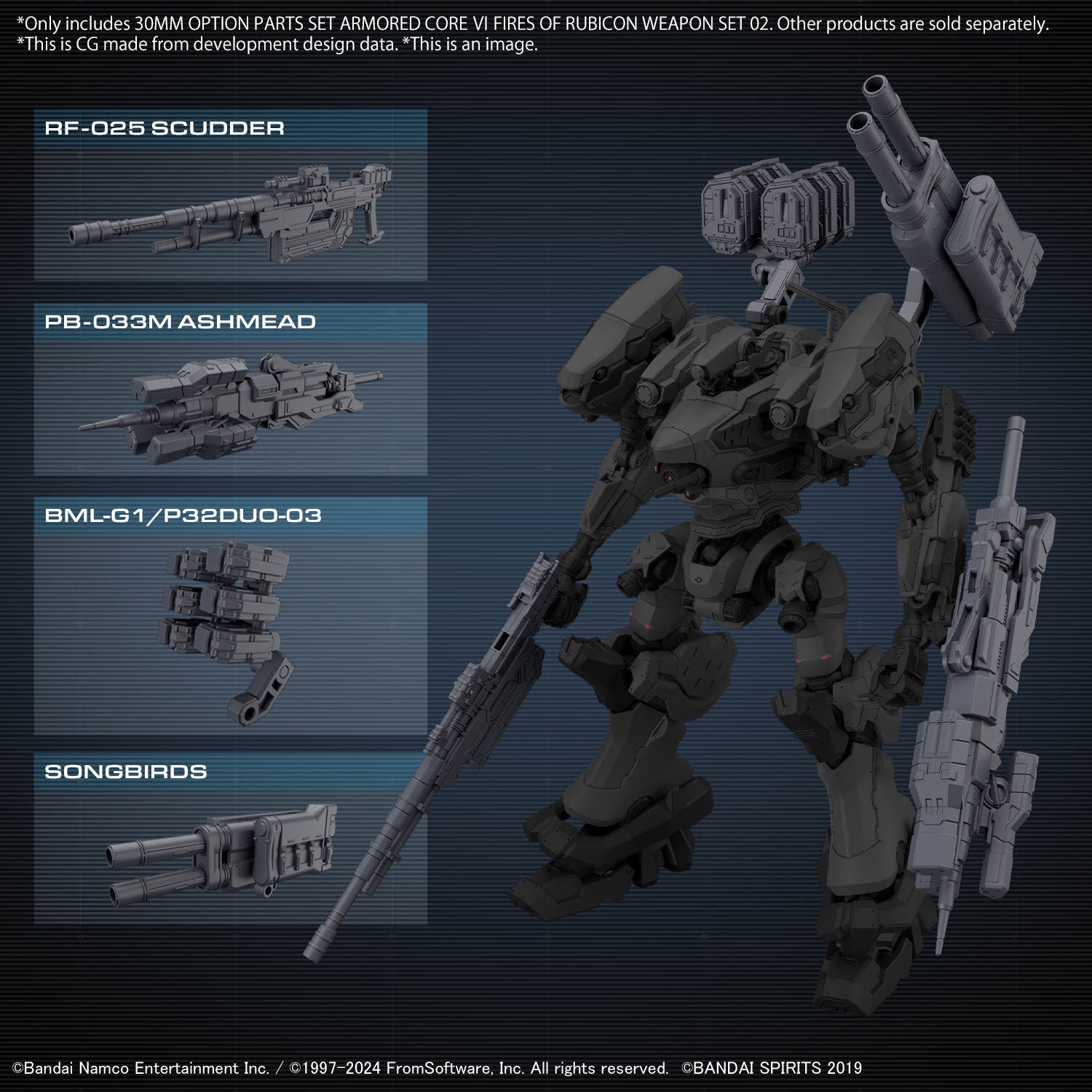 ARMORED CORE VI - 30MM - Option Parts Set Weapon Set 02