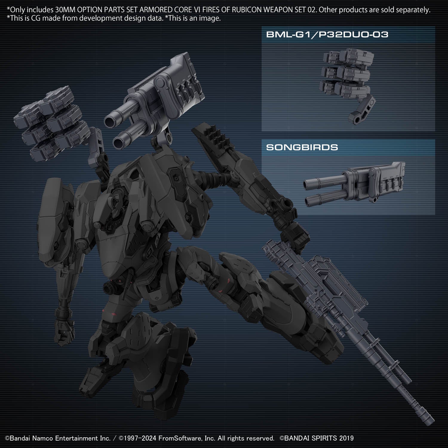 ARMORED CORE VI - 30MM - Option Parts Set Weapon Set 02