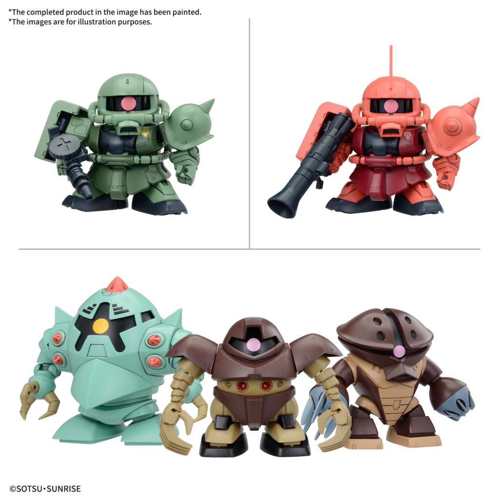 GUNDAM - BB Senshi - Principauté de Zeon Army MS Set