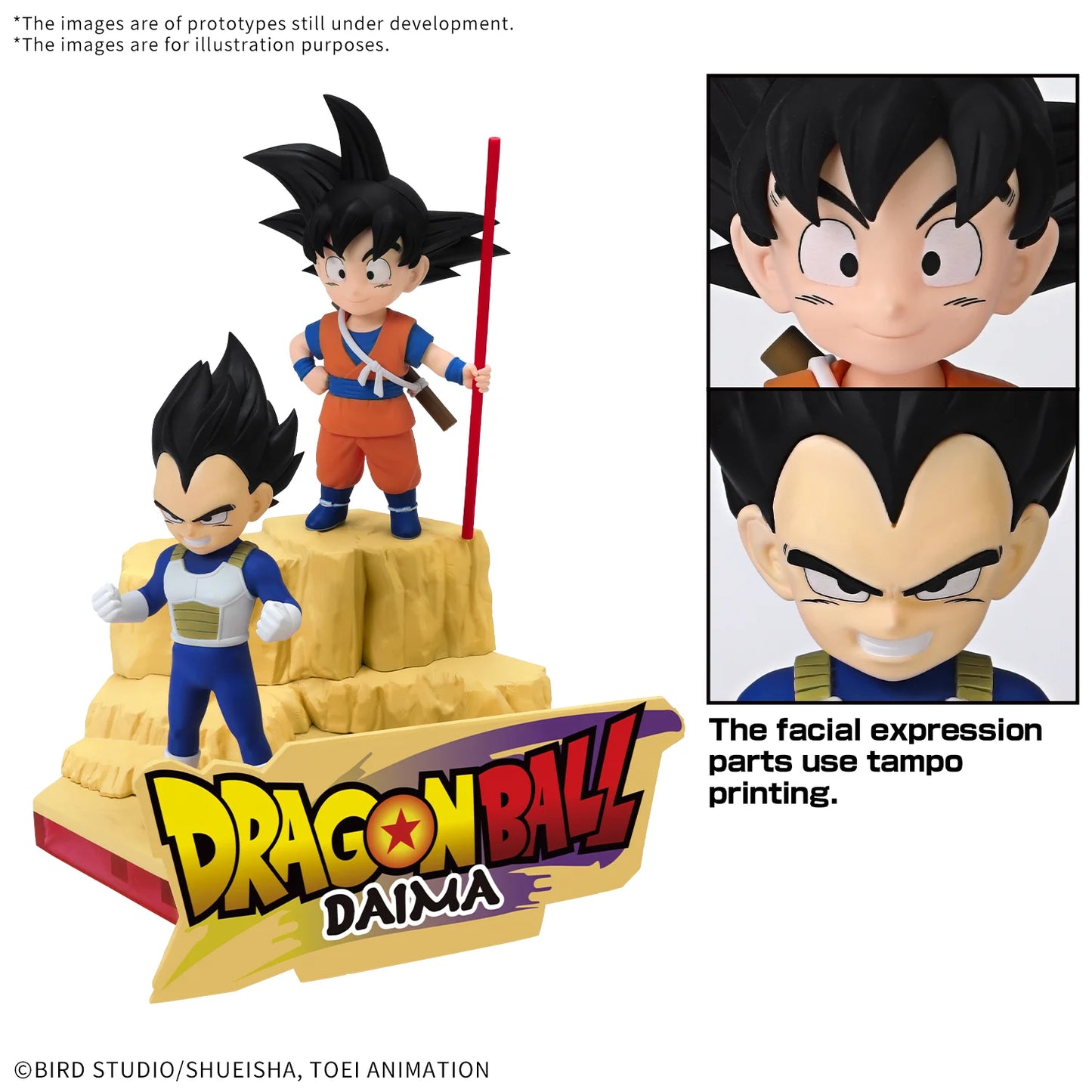 DRAGON BALL DAIMA - Son Goku (Mini) & Vegeta (Mini)