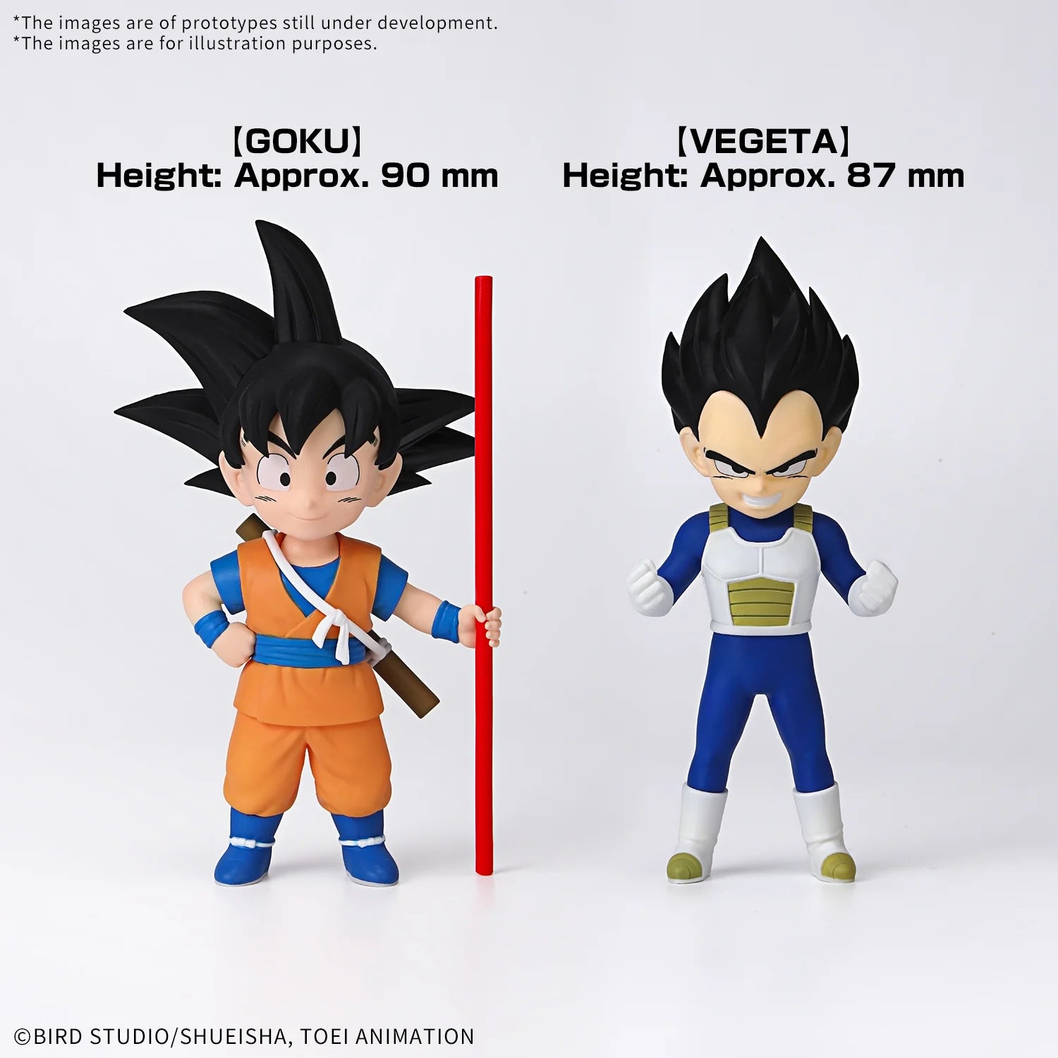 DRAGON BALL DAIMA - Son Goku (Mini) & Vegeta (Mini)