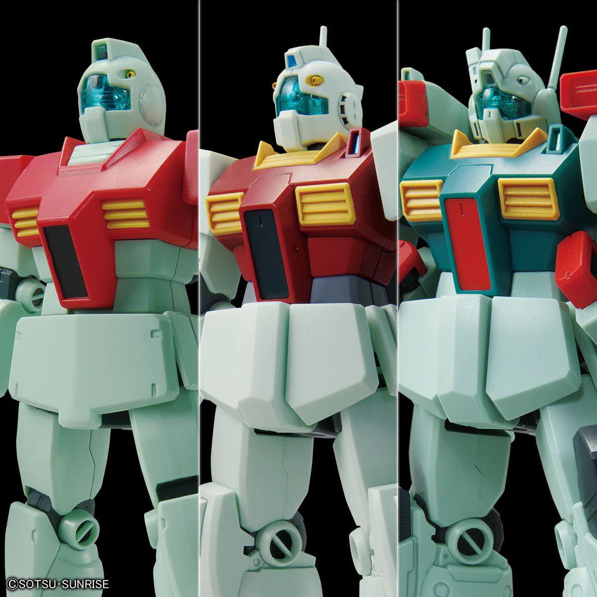 HGUC 1/144 - Gundam Base Limited - GM-GM II-GMIII SET