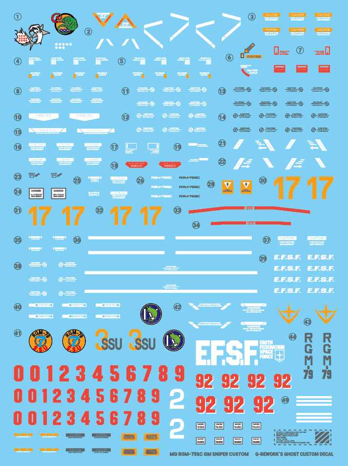 G-Rework - MG RGM-79SC GM Sniper Custom - WaterDecal