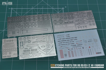 Madworks - Etching Parts with Decals for 1/144 RG RX-93-ν2 Hi-νGUNDAM