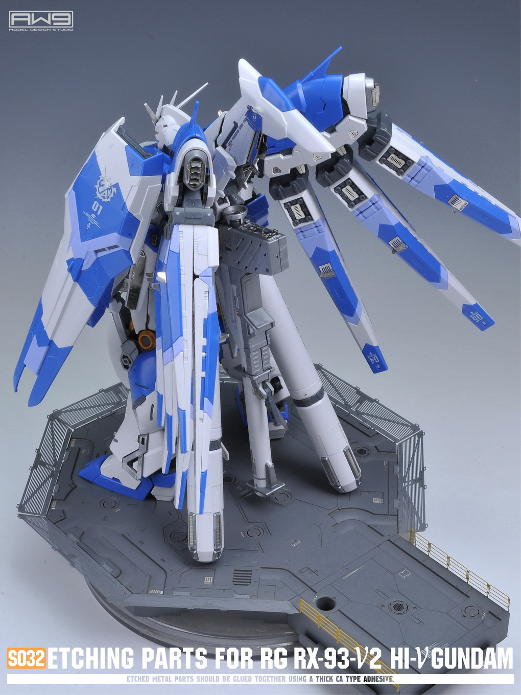 Madworks - Etching Parts with Decals for 1/144 RG RX-93-ν2 Hi-νGUNDAM