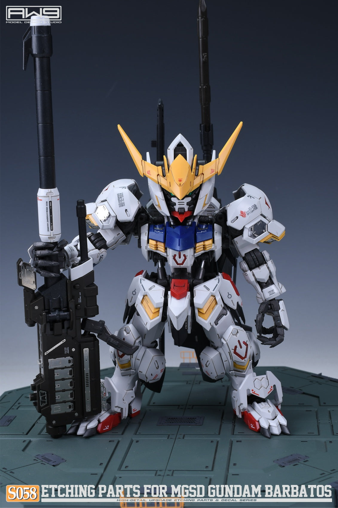 Madworks - Etching Parts with Decals for MGSD ASW-G-08 Gundam Barbatos