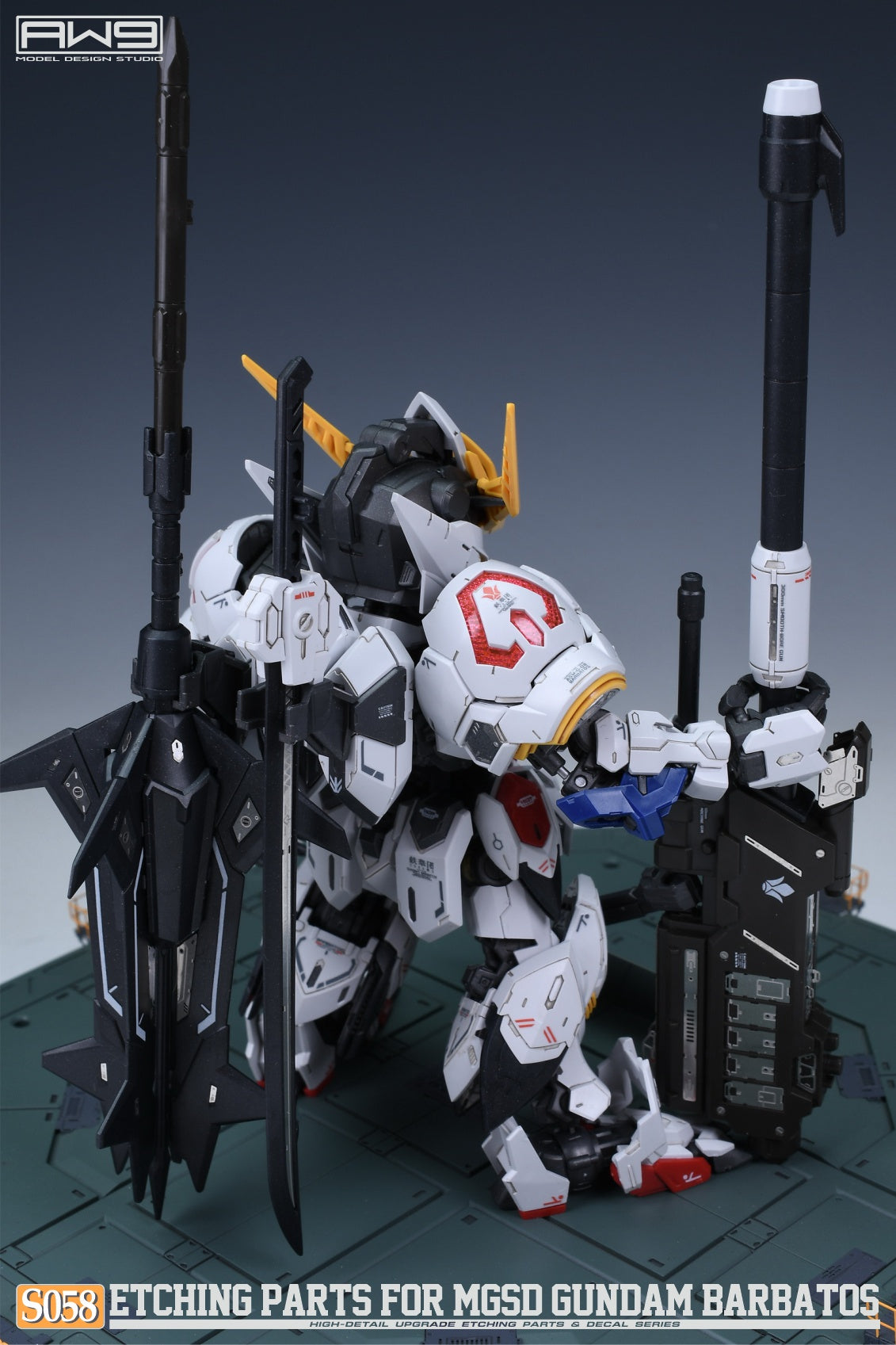 Madworks - Etching Parts with Decals for MGSD ASW-G-08 Gundam Barbatos