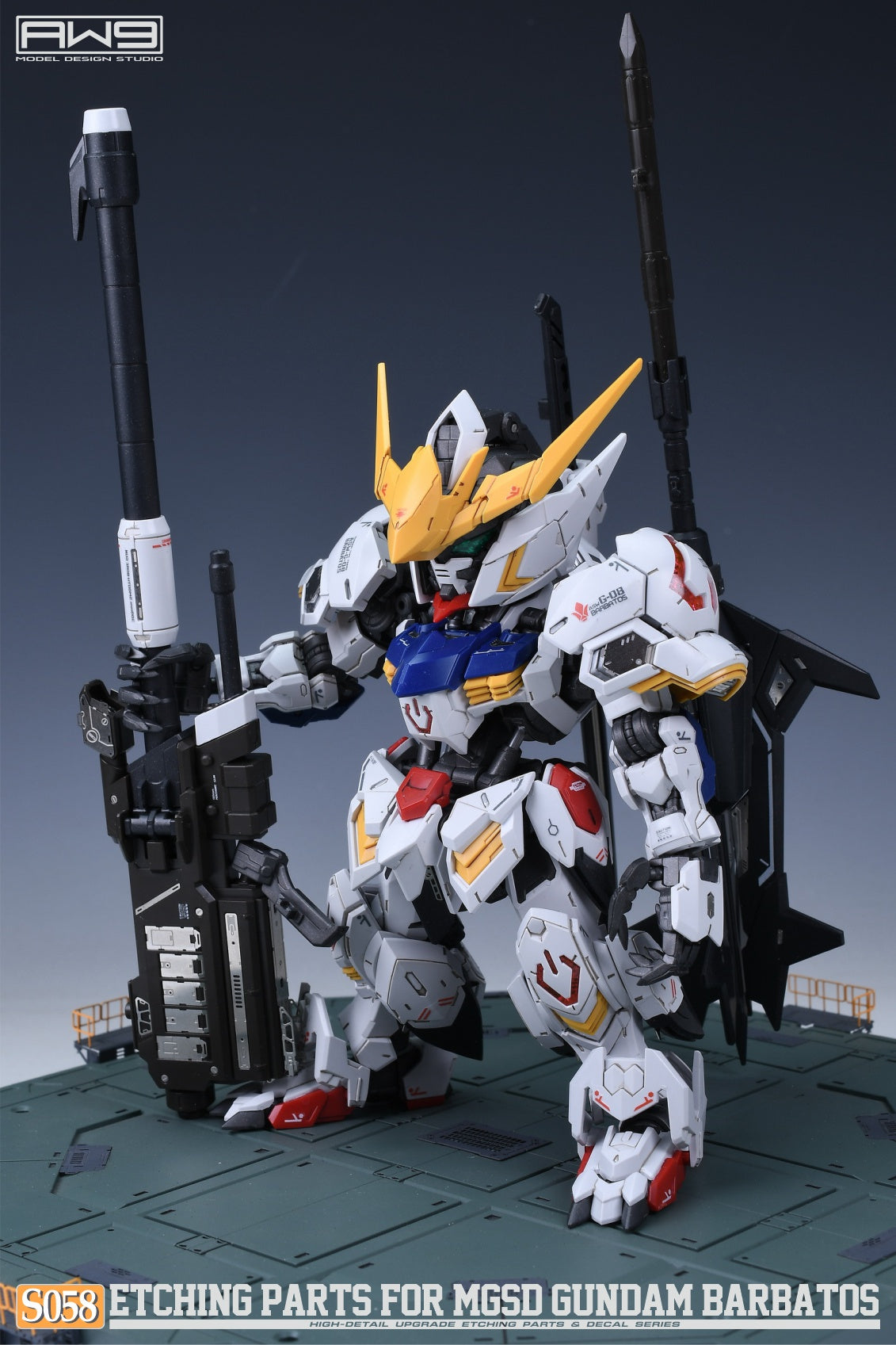 Madworks - Etching Parts with Decals for MGSD ASW-G-08 Gundam Barbatos