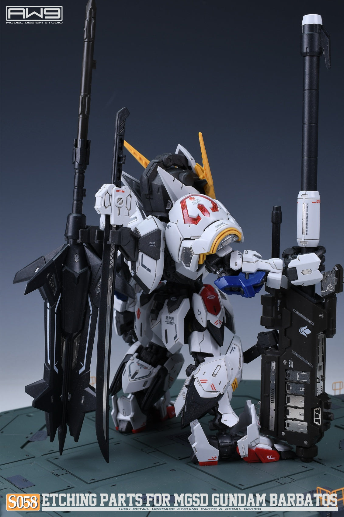 Madworks - Etching Parts with Decals for MGSD ASW-G-08 Gundam Barbatos