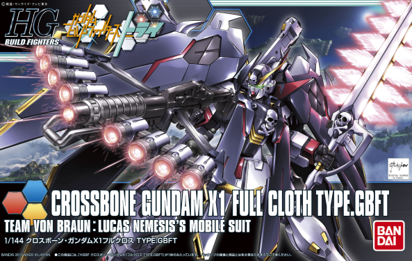 GUNDAM - HGBF 1/144 - Crossbone Gundam X1 Full Cloth Ver GBF