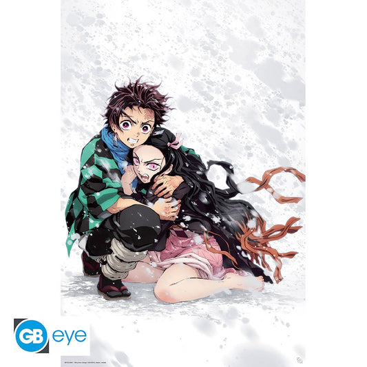 DEMON SLAYER - Poster - Tanjiro et Nezuko Neige