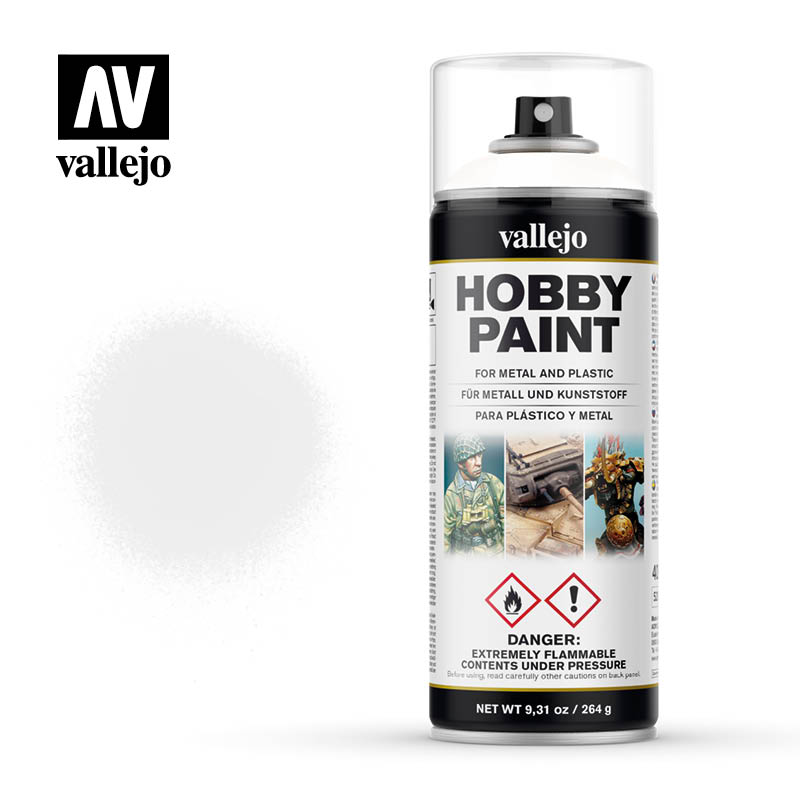 Aerosol Hobby Paint 400ml - Matte White Acrylic