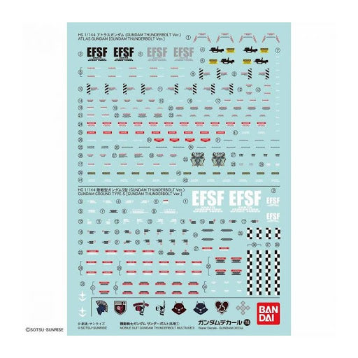 Gundam Decal 114 RG 1/144 MSG Thunderbolt Multiuse