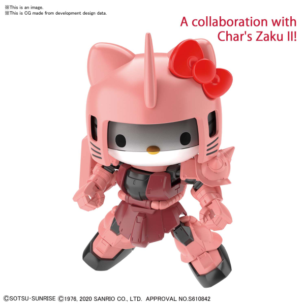 GUNDAM - SDCS - Hello Kitty Char's Zaku II PINK